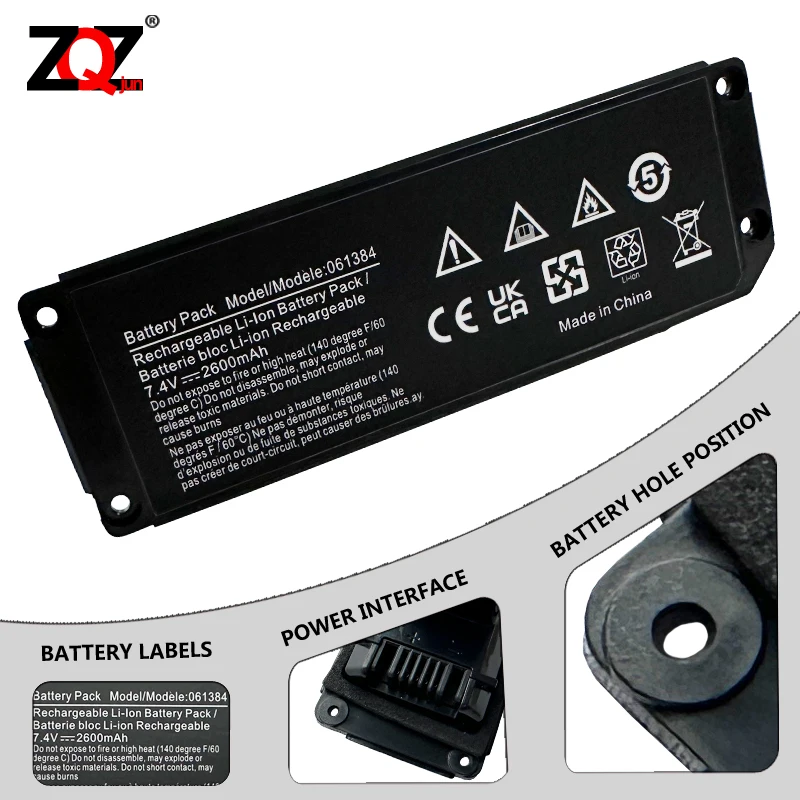 061384 061385 061386 063404 063287 Battery For BOSE SoundLink Mini I Bluetooth Speaker Rechargeable Battery 7.4V 2600mAh