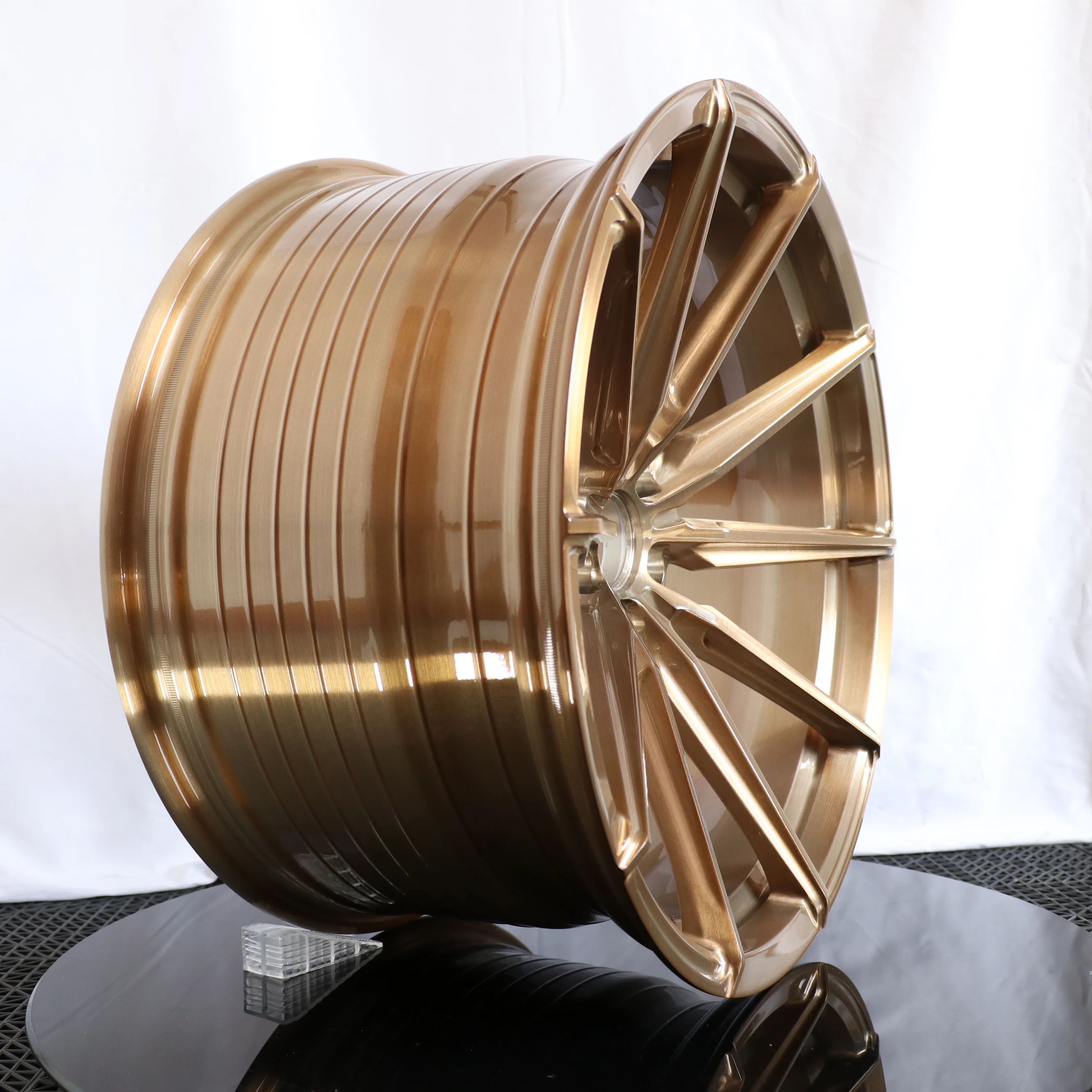 

Factory Custom-made Brushed Bronze 17, 18, 19, 20, 21-inch Forged Aluminum Alloy Racing Wheels,for Audi, BMW, Porsche.