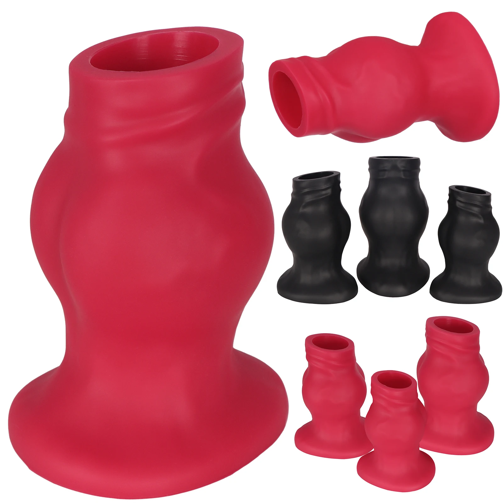 Silicone Hollow Anal Plug Peeping Anal Plug Fisting Butt Plug Sex Toy Men Women 18+ Enema Tool Anal Cleaning Dilation Anal Games