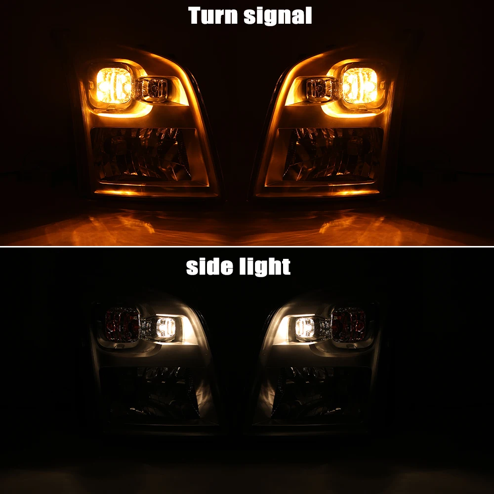 Auto Headlight For Ford Transit MK7 Van V348 2006 -2010 2011 2012 2013 2014 Headlamp Day Light Turn Signal Light Car Accessories