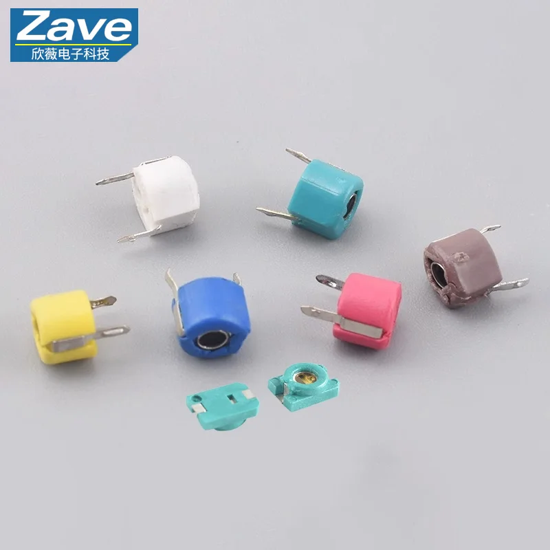 3*4 SMD Trimmer Capacitor, Plastic-Sealed 6mm Trimmer Capacitor, Capacitance: 3/5/6/10/20/30/40/60/70/120 PF