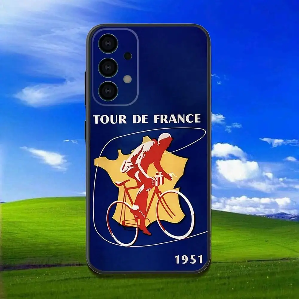 حافظة هاتف لهاتف سامسونج جالاكسي A13، A21s، A22، A31، A32، A52، A53، A71، A80، Bike Tour de France Soft Black Shell #5