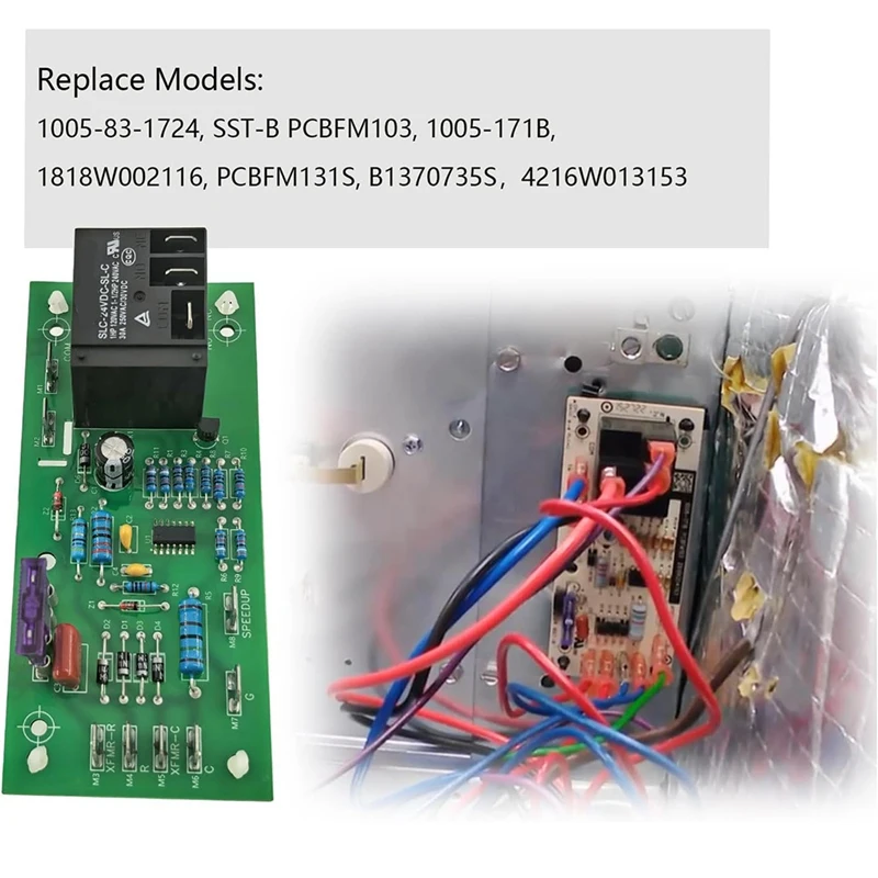 ABNO-PCBFM103S Furnace Fan Blower Control Board Delayed Replacement Model 1005-83-1724 SST-B PCBFM103 1005-171B PCBFM131S