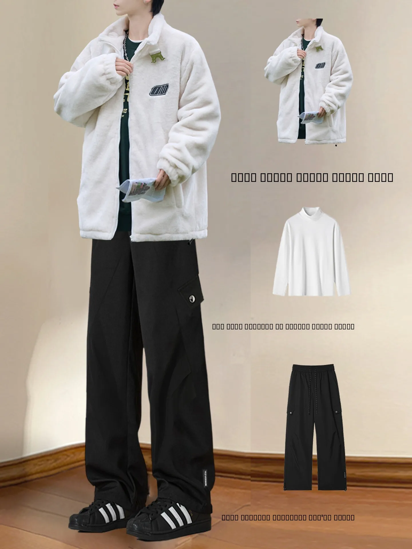 

Мужская утепленная хлопковая куртка с меховым воротником, зимняя теплая модная брендовая модель премиум-класса, комплект, молодежная повседневная, с длинными рукавами Z...