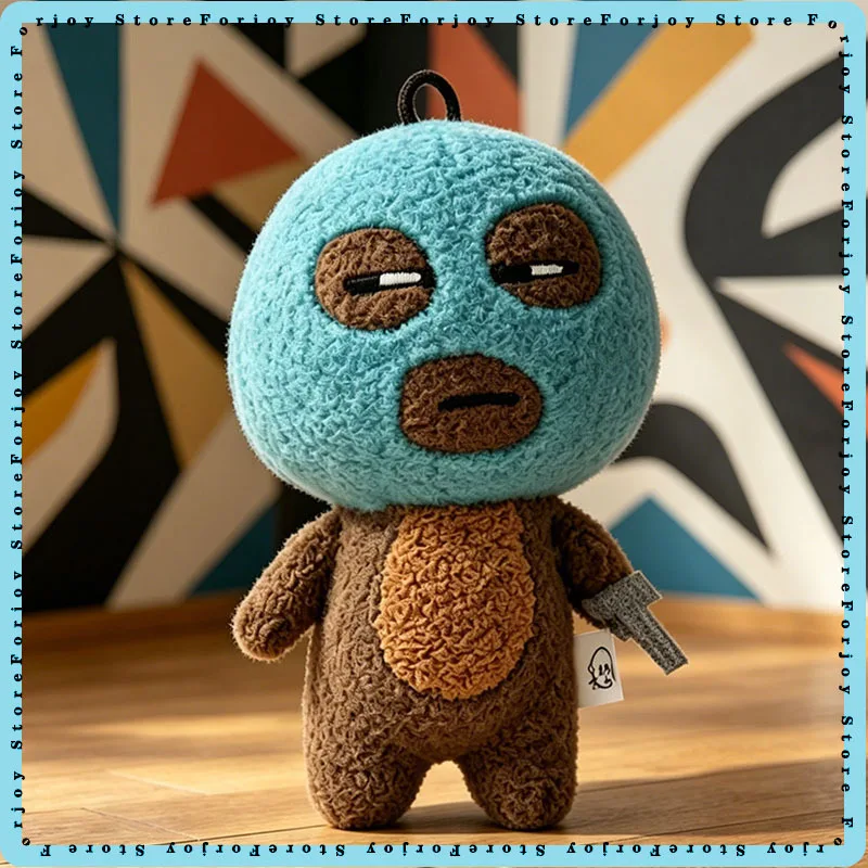 Funny Robber Plush Keychain, Ugly Cute Abstract Stuffed Doll Pendant, Unique Student Backpack Charms, Novelty Gift for Friends