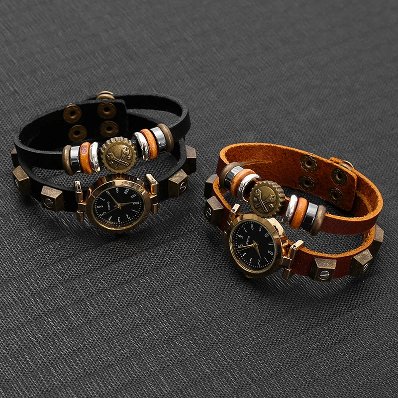 Punk Style Quartz Watch Handma - Women Accessories Pk ulasan dan harga