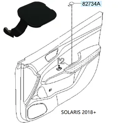 CAP-DR PULL HANDLE For 2018+ Hyundai Accent Verns Solaris Sedan Hatchback Front Rear Left Right Door Inner Handle Screw Cover