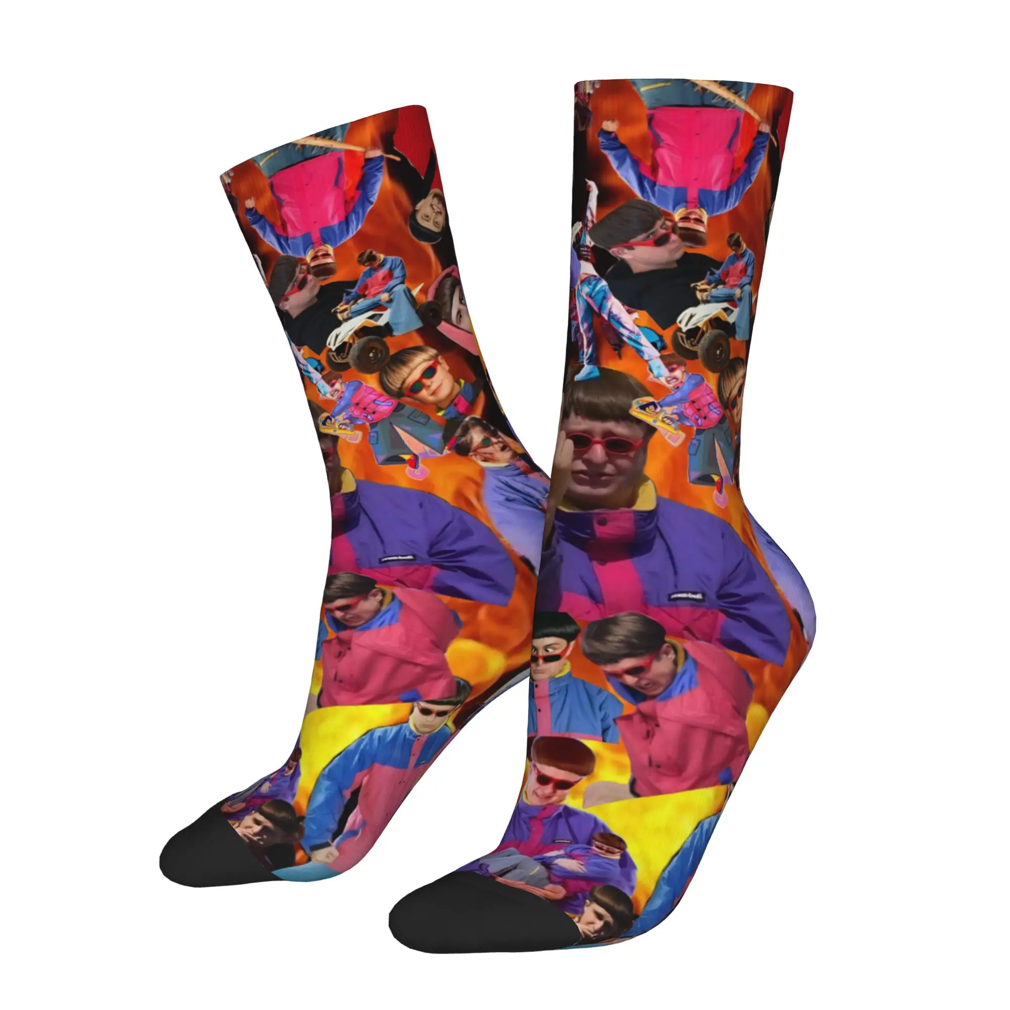 Winter Warm Crazy Design Women Men Singer O-Oliver Tree Socks  Sweat Absorbing Basketball Socks