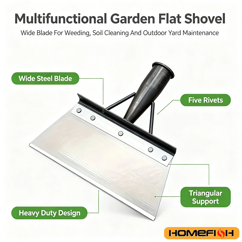 Garden Shovel Multifunctional Weeding Shovel Yard Digging Weeder Outdoor Gardening Cleaning Hand Tool