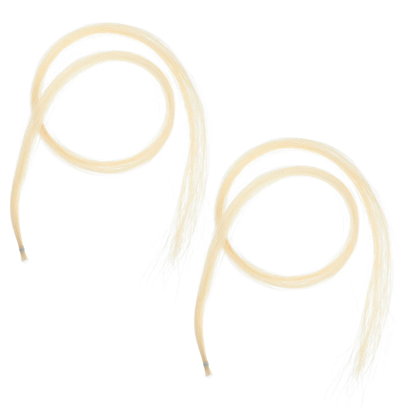 

2 Hanks Violin Bow Mongolian Stallion Hair White Natural Thickness Suitable Viola Violin Smaller Instruments Stallion Hair