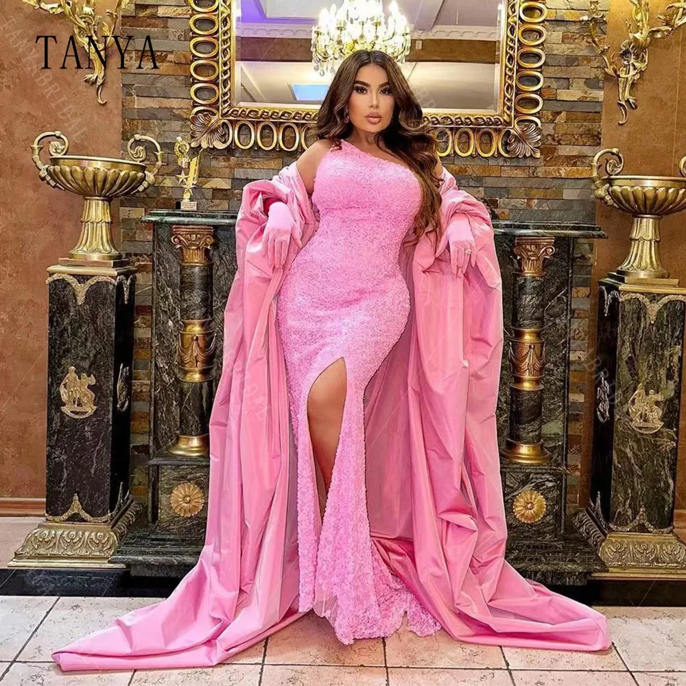 Fashion Pink Taffeta Cape ,Dramatic Stunning Long Jacket ,Women Fashion Coat ,Bridal Outfit ZJ201