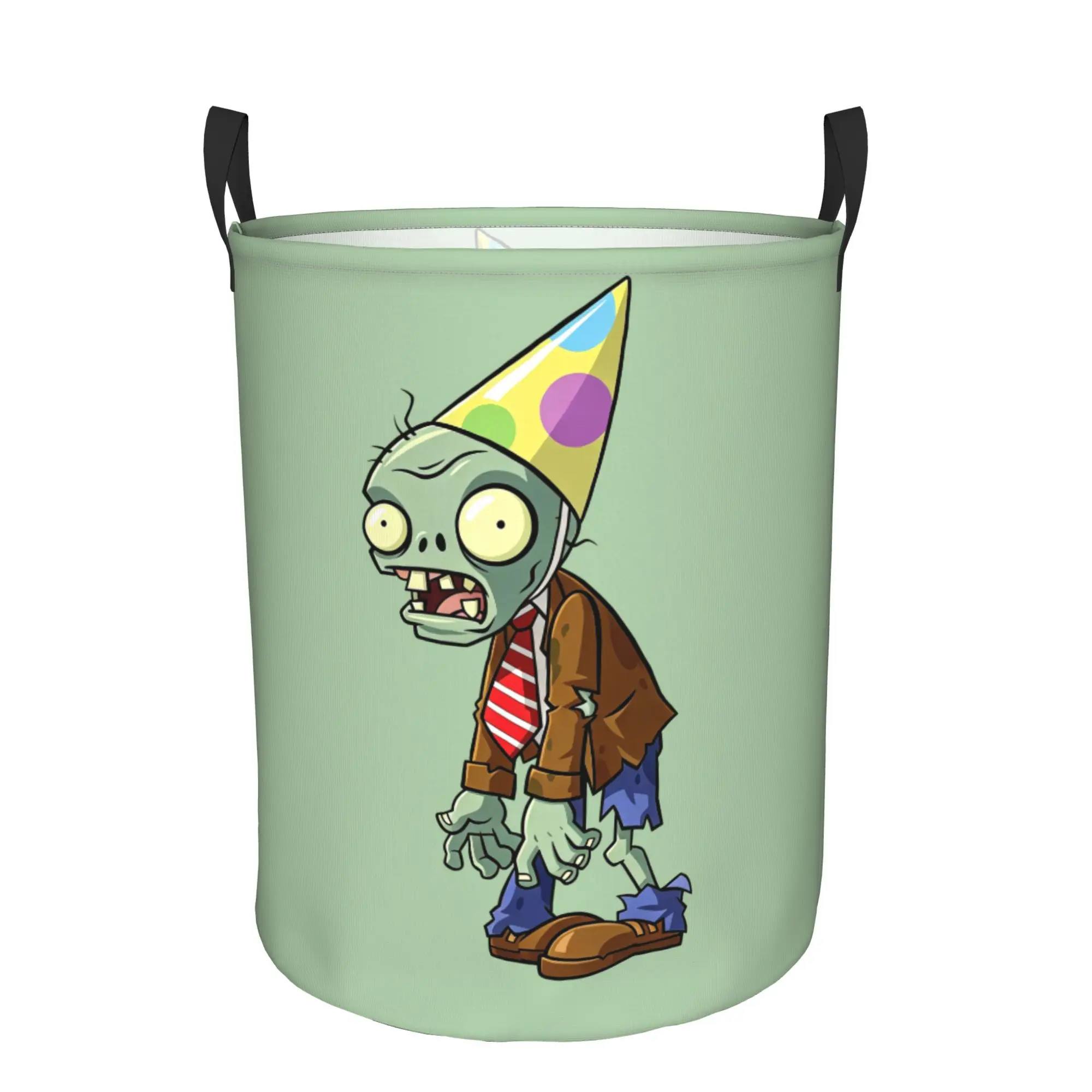 P-Plantsed Vs. Zombiesed Laundry Basket Collapsible Funny Game Laundry Hamper Household Items Bathroom Organizer Storage Bins