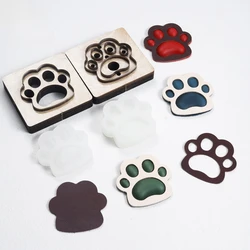 Dog Paw Shaped Leather Cutting Die Leather Craft Making Mould DIY Leather Template Punching Stencil Ornaments Handmade Mould