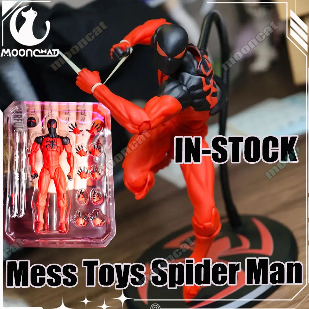 

【24-часовая доставка】Mess Toys Фигурка паука Красный Человек-паук Сосед Симбиот Алый паук Каин Паркер Фигурка Подарочные игрушки