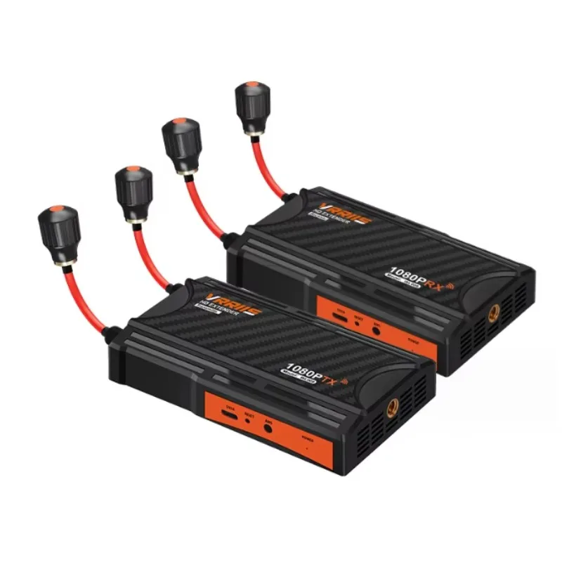 2025 hot sale Long Range 300M/990ft Video Extender Kit Lollipop Antenna for DSLR PS4 to Projector PC Wireless Transmitter