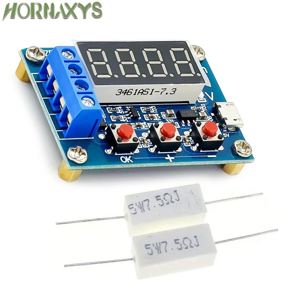 ZB2L3 Battery Tester LED Digital Display 18650 Lithium Battery Power Supply Test Resistance Lead-acid Capacity Discharge Meter