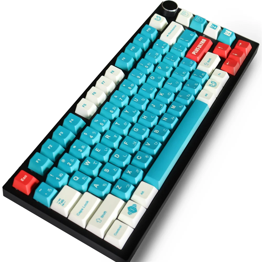 

GMK Deku Колпачки для клавиш Dye Sub PBT Clear Font Эргономичный дизайн 129 клавиш Cherry Profile для механической клавиатуры 61/64/104/108 Mx Switch