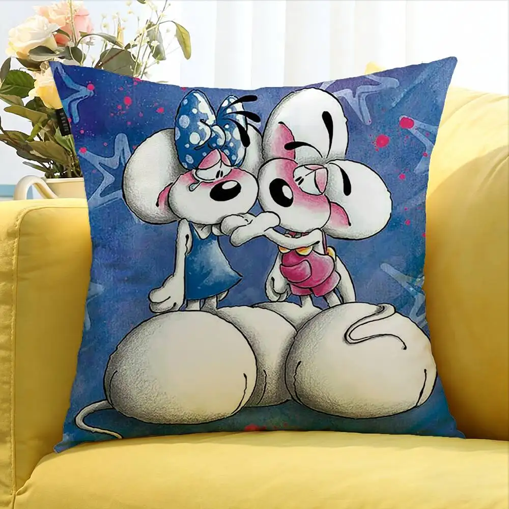 cartoon Diddl Mouse   Various Sizes Square Pillow Case For Car Home Bedchamber Decor