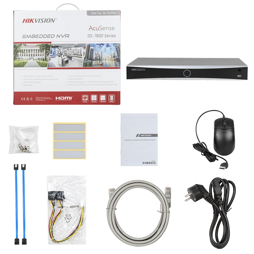 

Оригинальный Hikvision DS-7616NXI-K2/16P 16-канальный PoE AcuSense 4K NVR: Умное хранилище для видеонаблюдения с функцией воспроизведения и распознавания лиц
