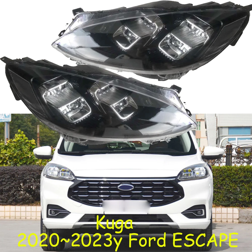 car bumper headlamp for Kuga Escape headlight ALL IN LED 2020~2023y car accessories head lamp for Ford Kuga fog light