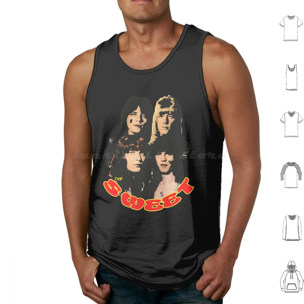 The Sweet 30 Tank Tops Print Cotton Fox On The Run Blockbuster Ballroom Blitz Vintage Retro 1970 Music Groovy