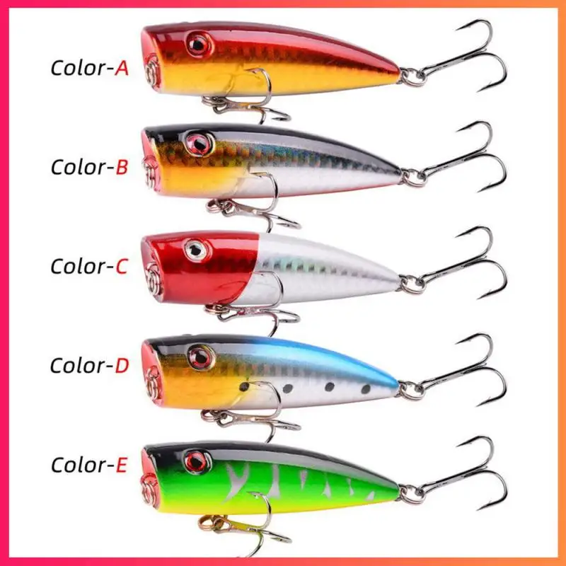 22 Styles Popper Lure Topwater Bait 6.4cm 9g Fishing Bait Hard Bait Artificial Wobblers Plastic Fishing Tackle Hot Selling