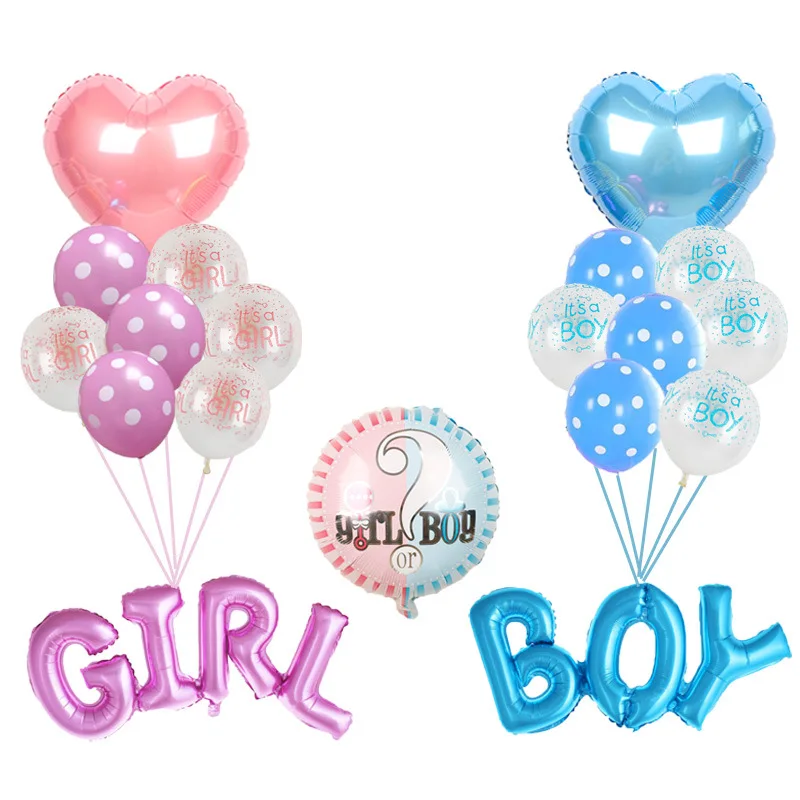 Disney new boy girl child gender reveal party combo aluminum balloon set