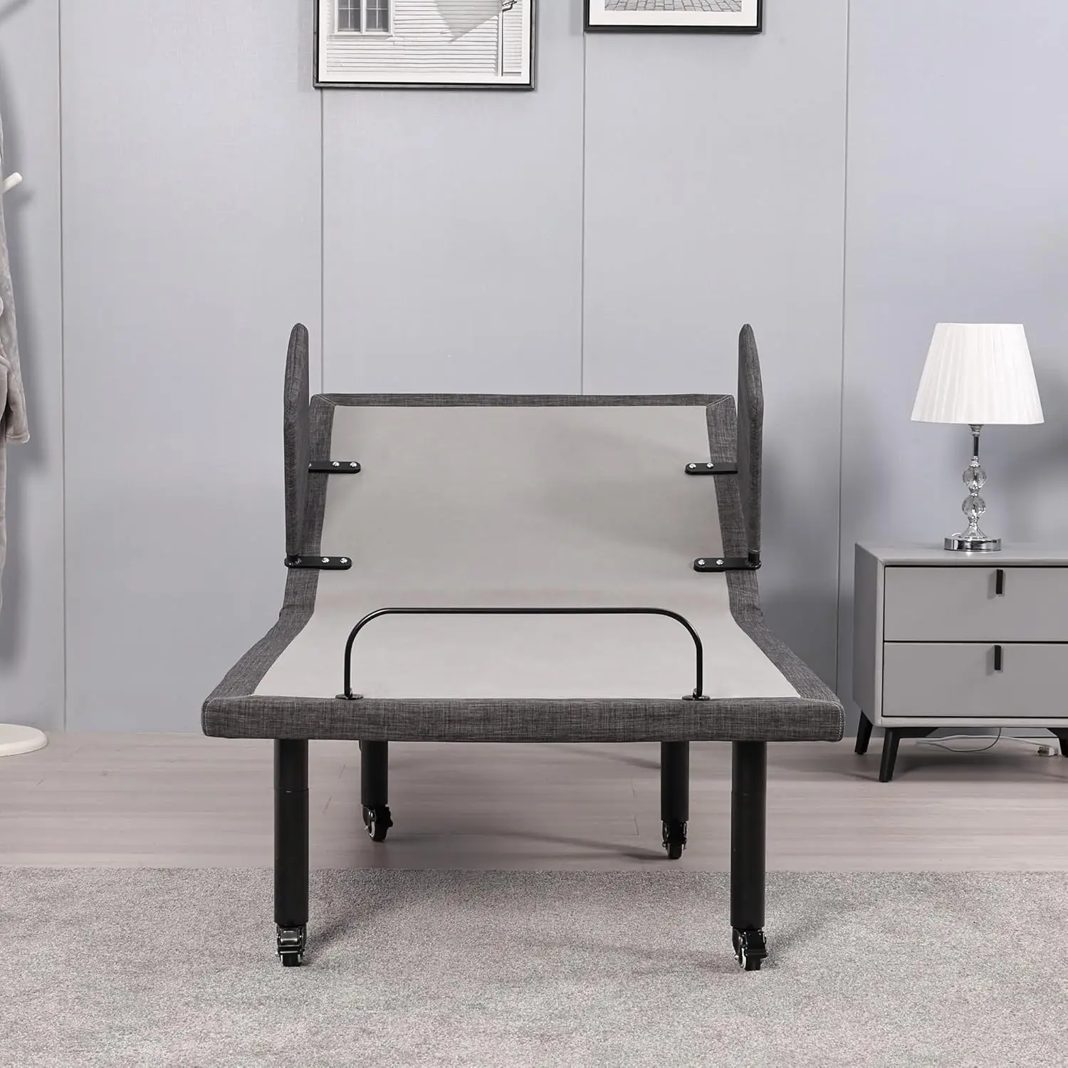 إطار سرير حديث قابل للتعديل من الدرجة المستشفى، رأس لاسلكي عن بعد، مائل قدم قابلة للتعديل، سرير بعجلة الساق، سرير للرضاعة #3