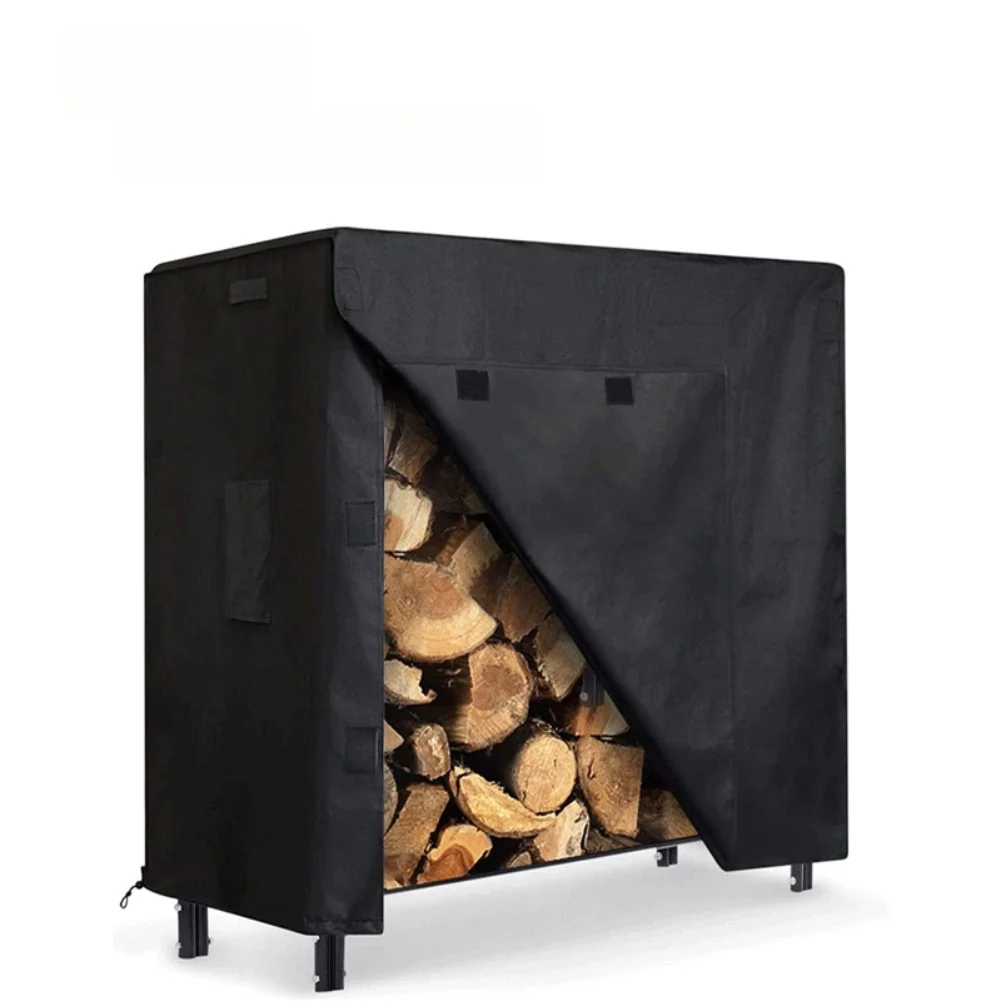 

Heavy Duty Firewood Rack Cover 600D Oxford Waterproof Fabric with Ventilation and Adjustable Straps for Outdoor Protection