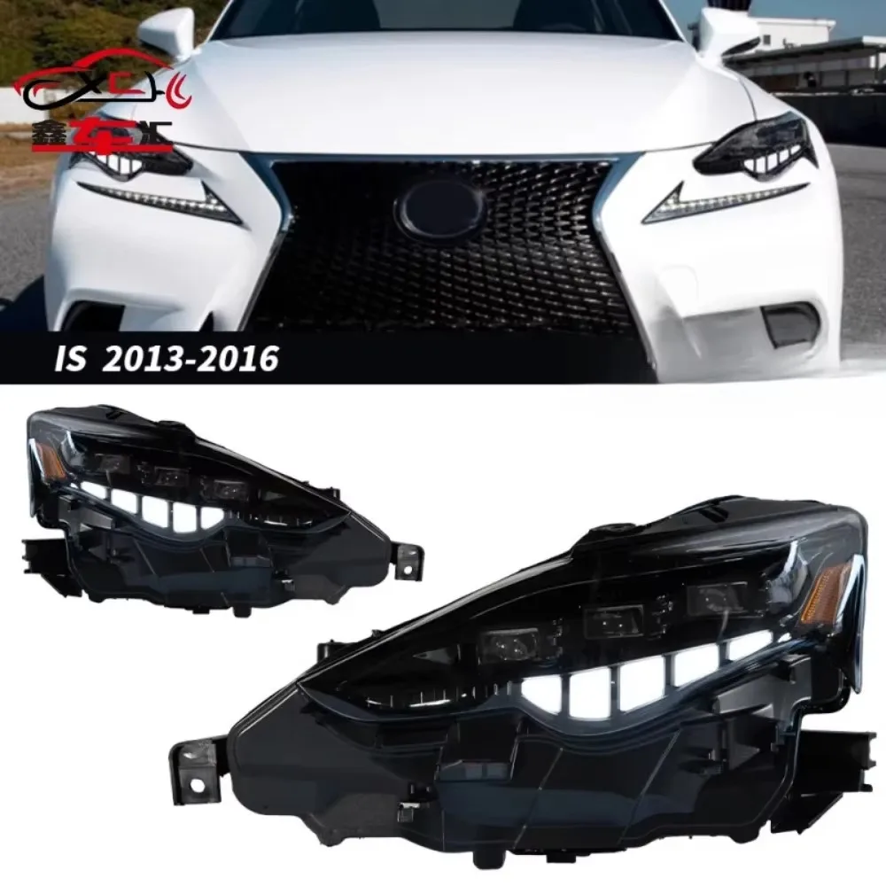 

Suitable for retrofitting 2013-2016 Lexus IS headlight assemblies with LED daytime running lights and sequential turn signals.