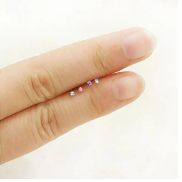 24 szt. mieszanych kolorów kolczyków do nosa ze stali nierdzewnej z kryształkami, chirurgiczna biżuteria piercingowa, bezbolesna, bezpieczna, elegancka dla kobiet i mężczyzn.