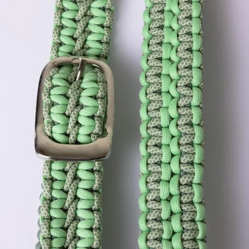 High Quality Stainless Steel and Paracord Horse Halter with Lead Rope Custom Design Options for Equestrian Enthusiasts