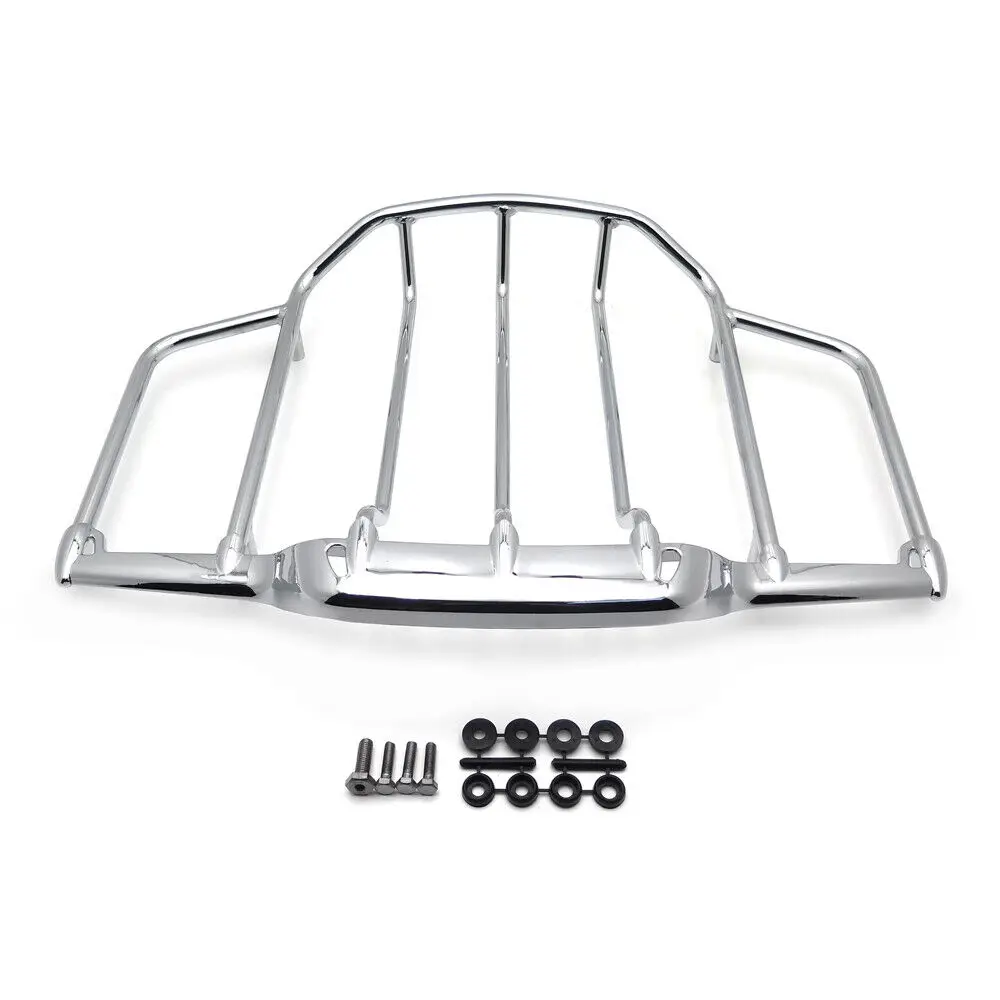 Air Wing Tour Pak Luggage Rack Rail For Harley Davidson Touring FLHT FLHX FLHR FLTR Motorcycle Accessories Chrome