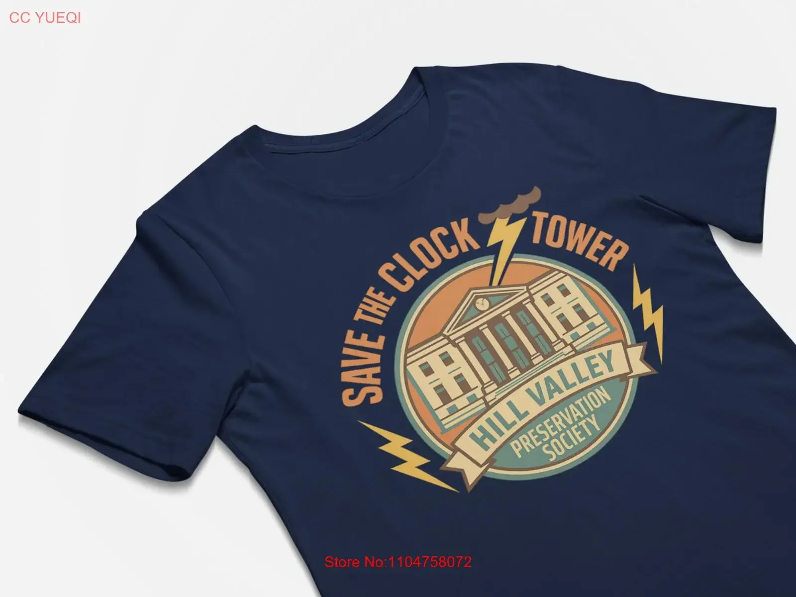 

Забавная футболка в стиле ретро Save The Clock Tower 80, винтажная стираная уличная одежда, универсальная дизайнерская одежда, дышащая, повседневная, мягкая