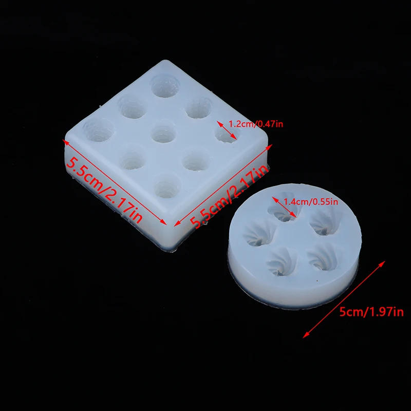 1Pc Mini Cone Cream Silicone Mold Cake Decor DIY Chocolate Cupcake Candy Desserts Fondant Mold Home Baking Scented Candles Decor