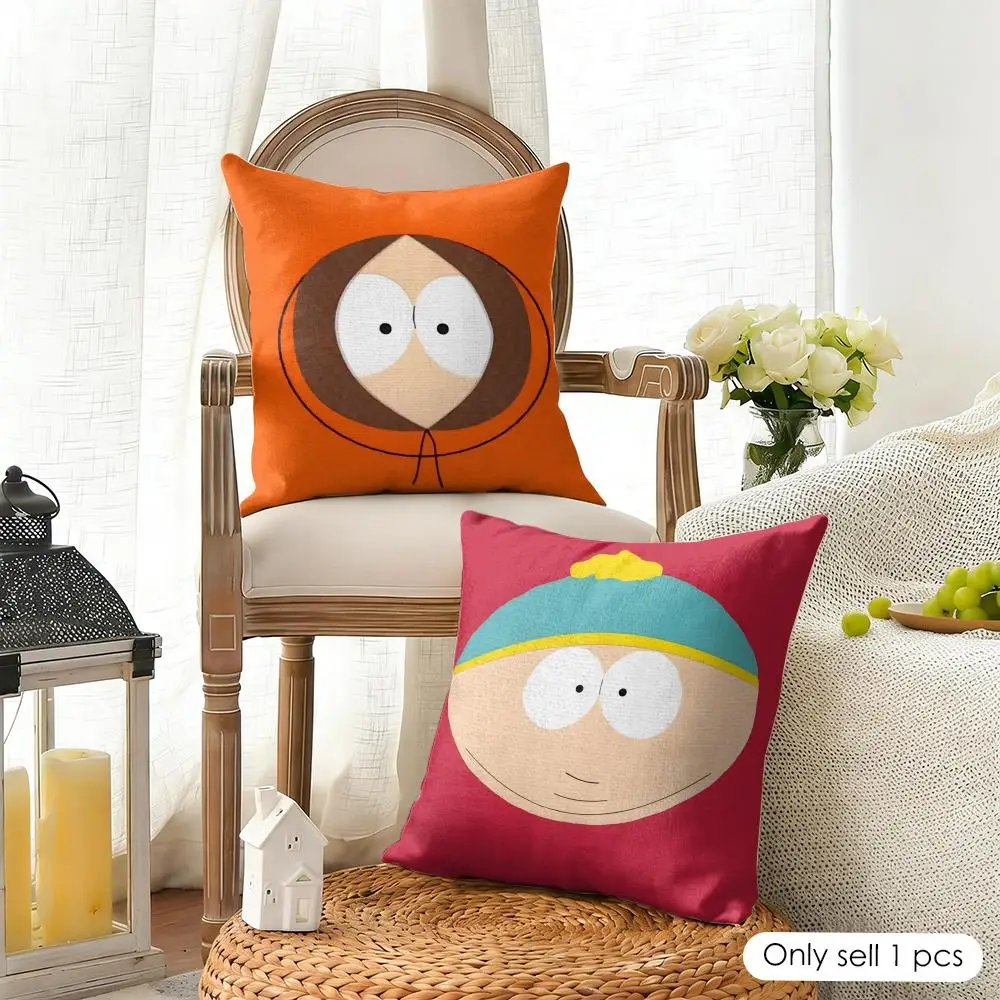 S-South-S-P-Park Towelie Cushion Cover Organic Linen Square Pillow Case Durable Non-Allergenic And Kind To Skin