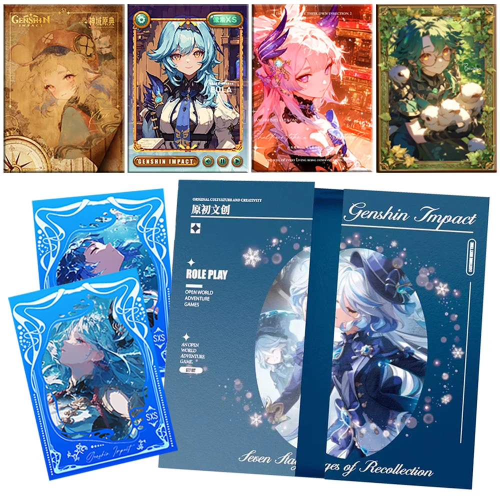 Open World Adventure RPG Game Genshin Impact Collection Card Player Like Popular Character Creative Special CD Shaped Card Toy