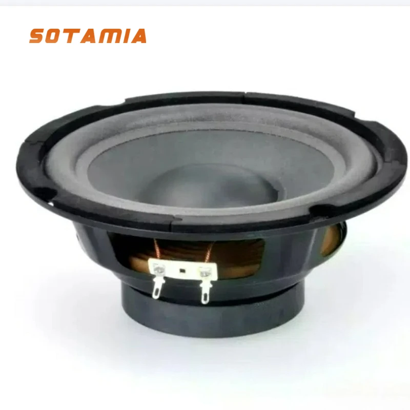 

SOTAMIA 1 шт. 6,5-дюймовый средний низкочастотный динамик, 4 Ом, 60 Вт, глянцевый динамик с пузырьковым краем, сабвуфер, динамик, настольное аудио