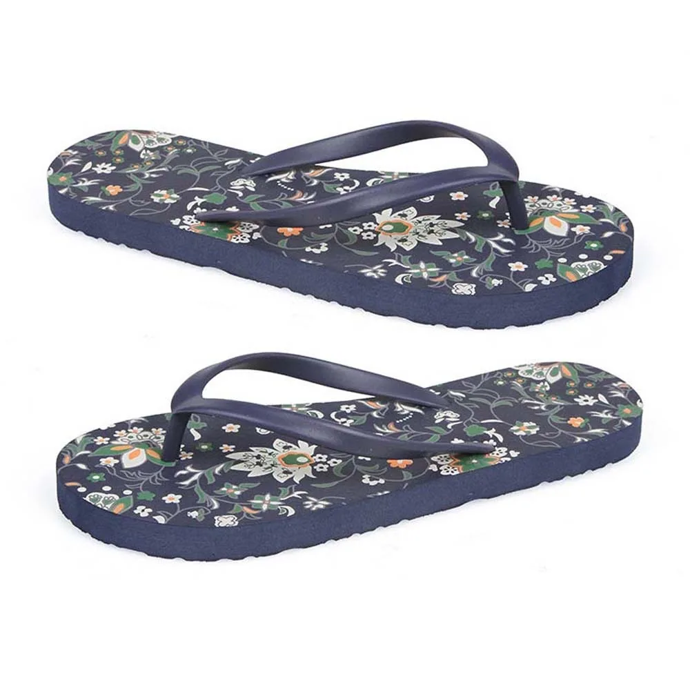 

Креативные мягкие шлепанцы с цветочным принтом, противоскользящие пляжные шлепанцы из ПВХ, утолщенные тапочки с плоской подошвой в тайском стиле для бассейна