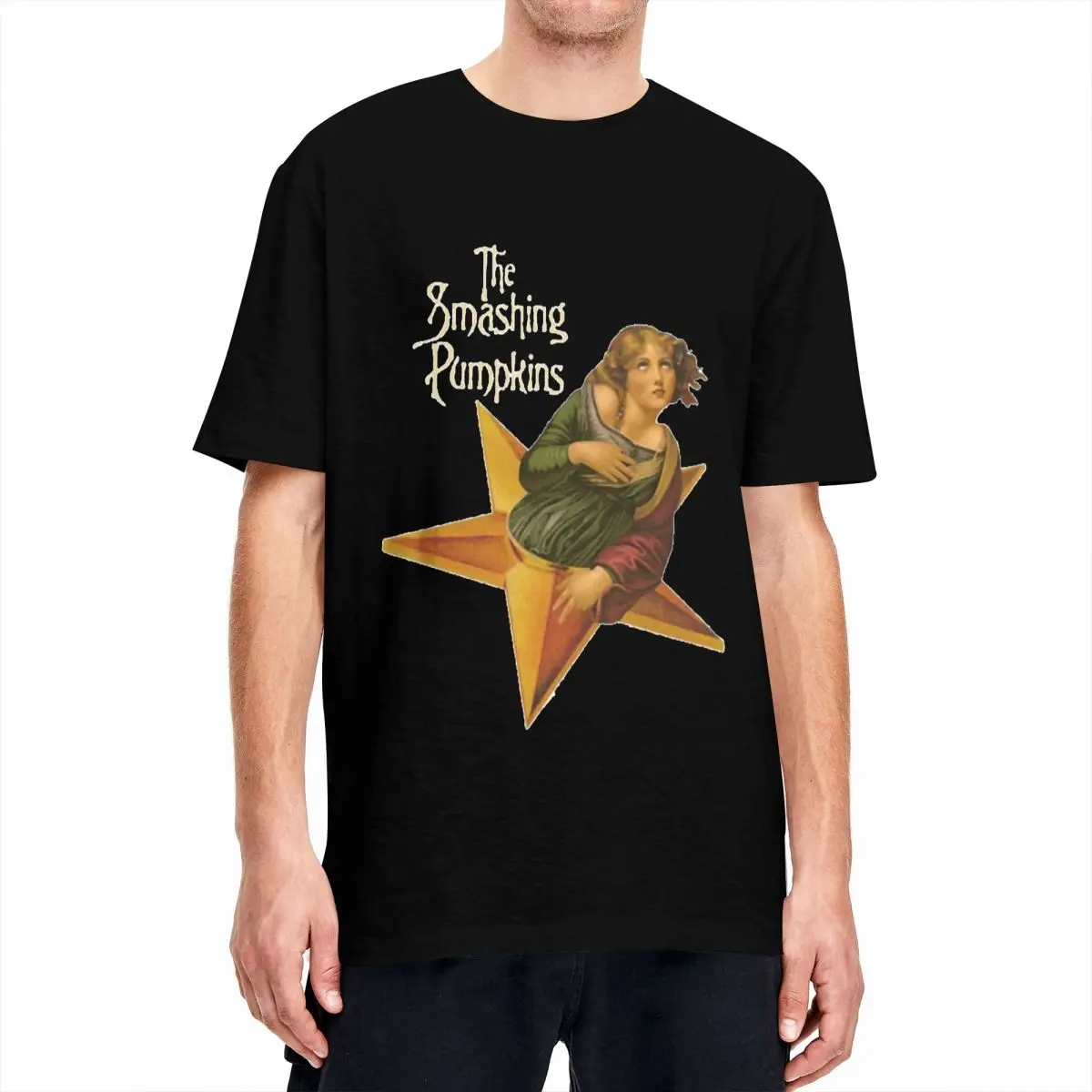 The Smashing Pumpkins Album T-Shirt Men Mellon Collie and the Infinite Sadness Cotton T-Shirts Summer O-Neck Tee Shirt Clothes