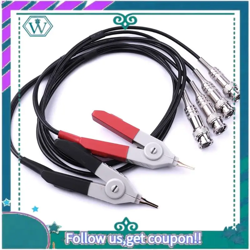 600-700MM LCR Meter Test Leads Clip Terminal Kelvin Line LCR Meter Test Leads Clip