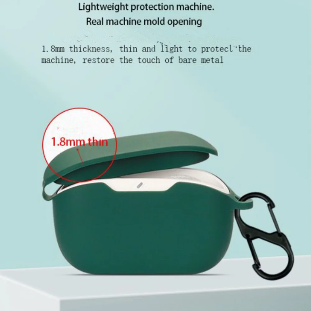 Für JBL Wave Buds/Buds 2 Fall Einfarbig Kopfhörer Abdeckung Fundas Shell Weiche Stoßfest Silikon Hearphone Zubehör – Detail 2