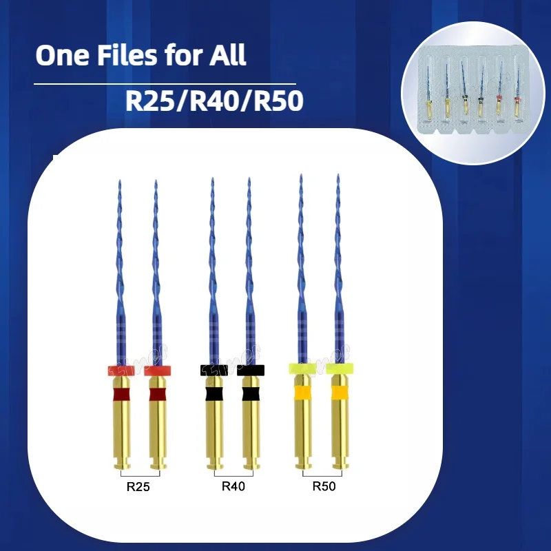 

Стоматологические ротационные эндодонтические файлы R25 R40 R50, только с тепловой активацией, эндодонтические файлы Niti для эндомоторной обработки корневых каналов