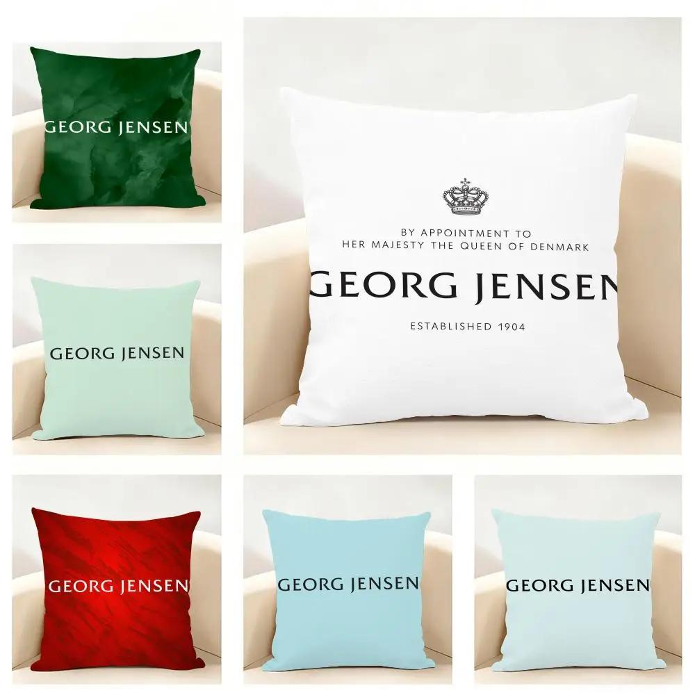 Jewellery & Silver G-Georg J-Jensen Cushion Cover Linen Pillowcase Soft  for Sofa Bed Home Room Decor