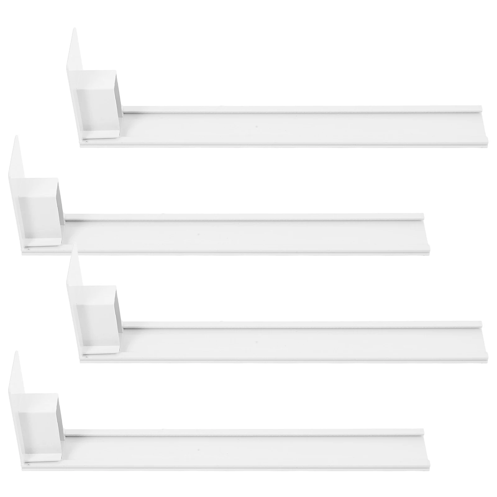 

4 Pcs Shelf Pusher Spring Load Drink Organizer Auto-push Device White Vending Machine Plastic Beverage Dispenser Fridge Can Rack