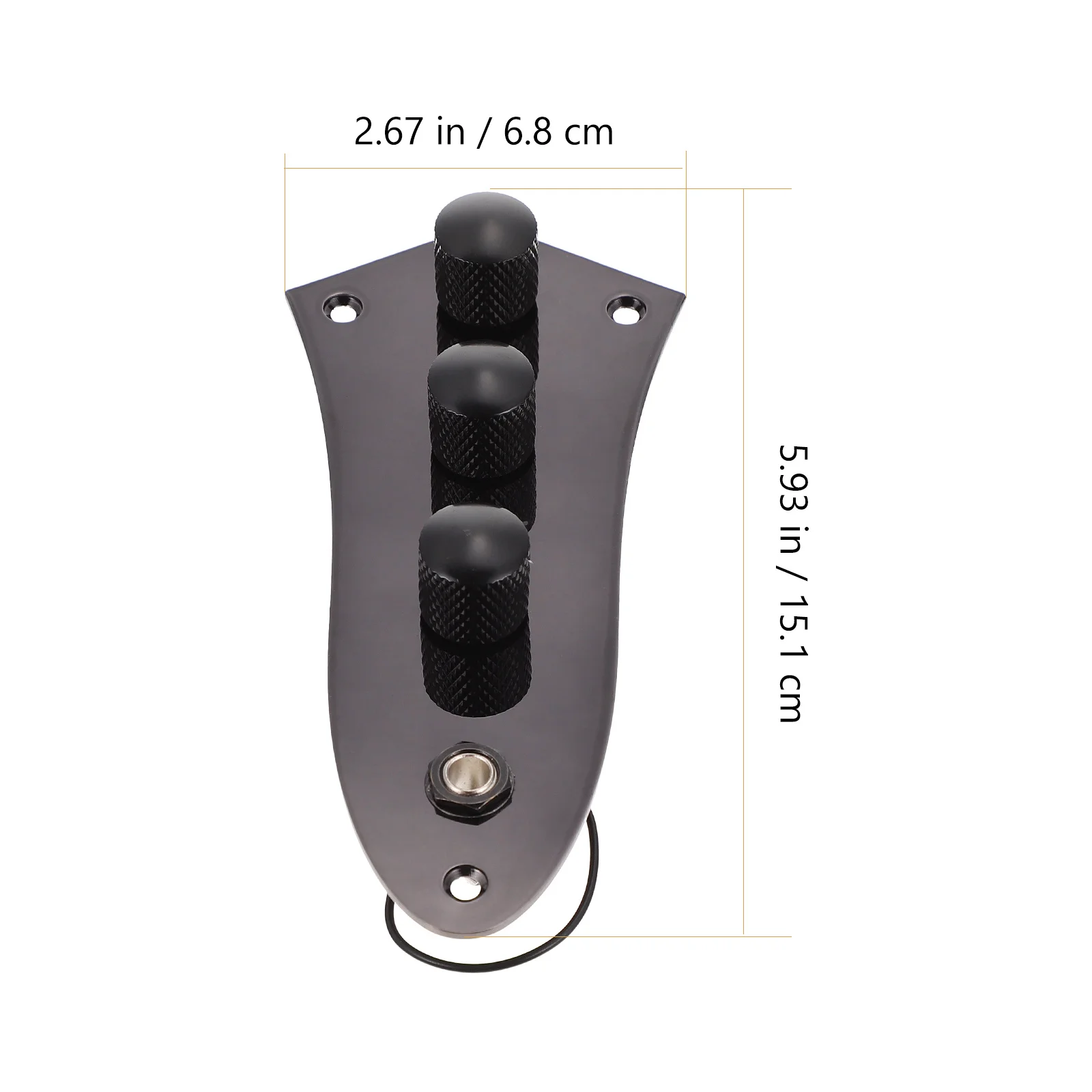 

Bass Potentiometer Circuit Assembly Metal Control Plate Electric Board Black Portable