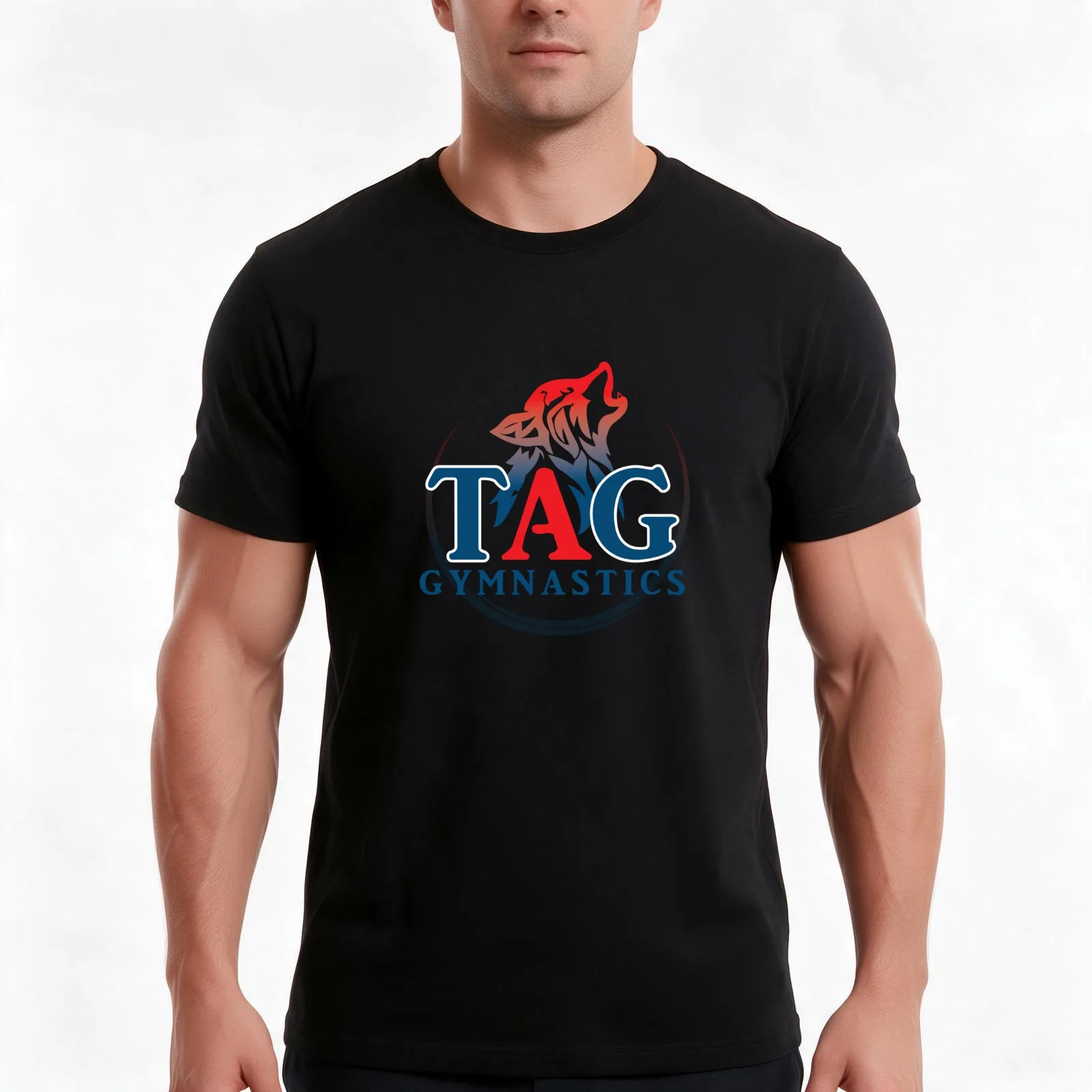 Tri-Alpha Gymnastics Logo T-Shirt Summer Casual Cotton Tee Oversized Streetwear Tops Vintage Graphic Print Unisex Men Women