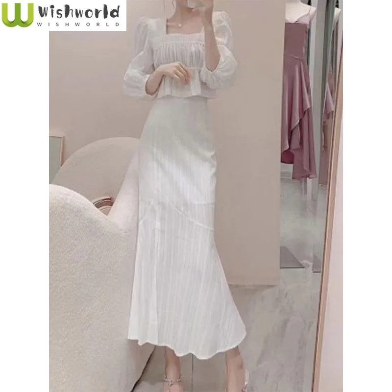 

Fashionable Women's Set for Spring and Summer New Style Age Reduction High-end Feel Elegant Women's Two-piece Set