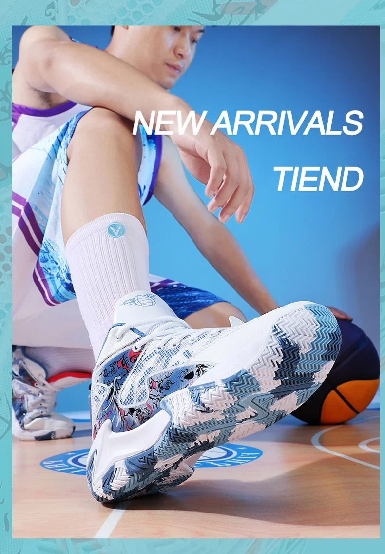 Herren-Basketballschuhe, atmungsaktiv, für den Außenbereich, Unisex, leichte Sportschuhe, Trainer, sportliche Damen-Unisex-Sneaker von hoher Qualität – Detail 4