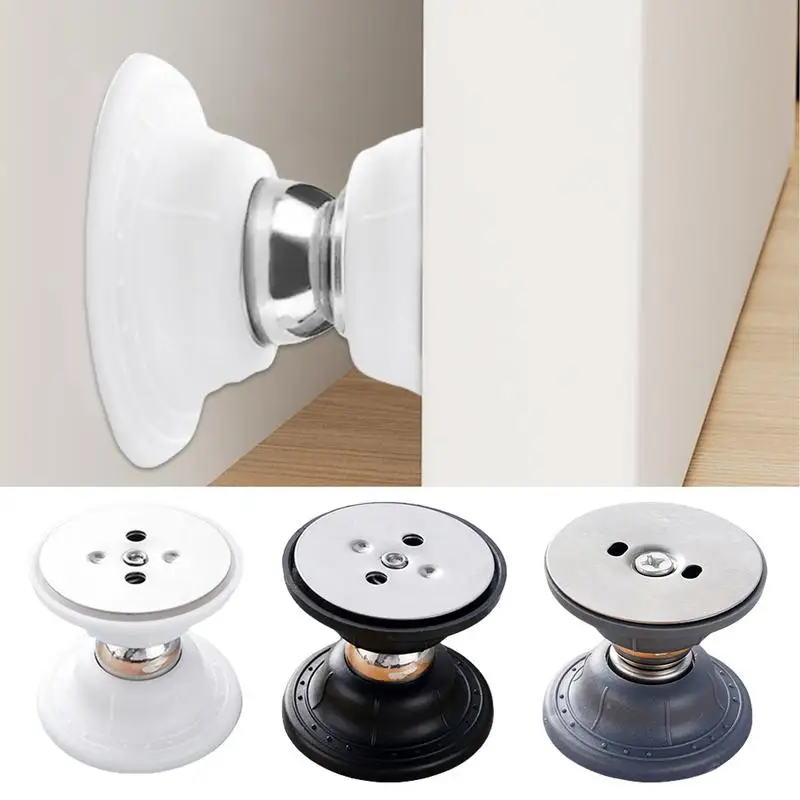 Magnetic Door Holder Strong Magnetic Door Holder No Drilling Wall Mounting Door Protector Silent Door Stopper to Keep Door Open